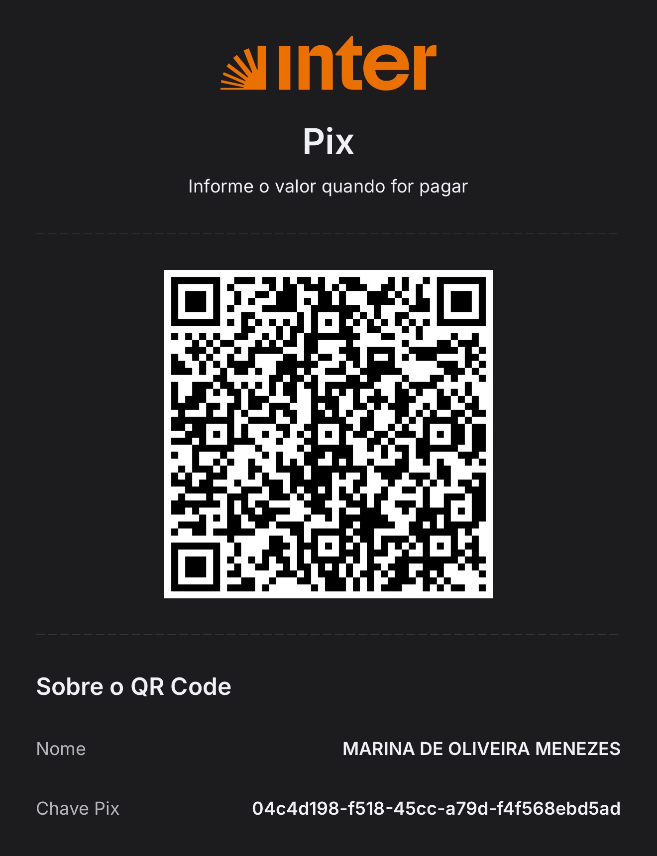 QR Code do Pix para contribuir com a Mama Marrenta